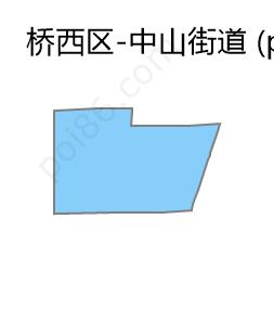 中山街道边界地图