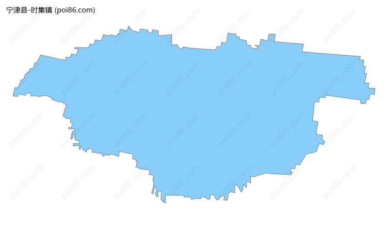 时集镇边界地图