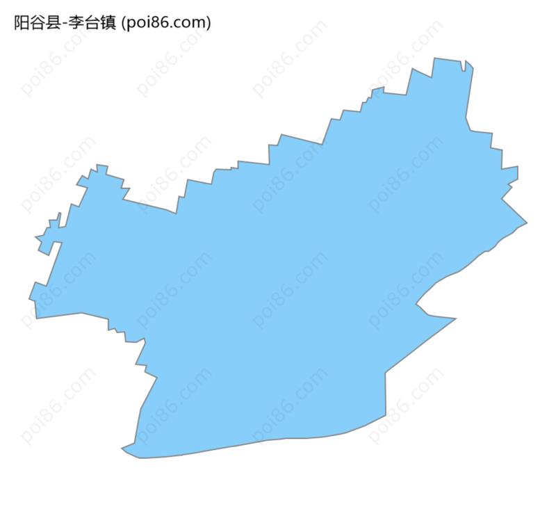 李台镇边界地图