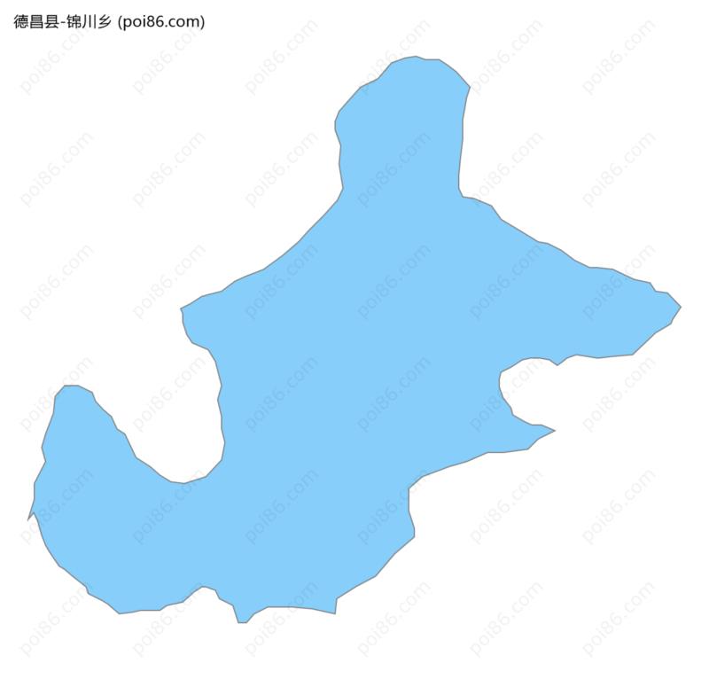 锦川乡边界地图