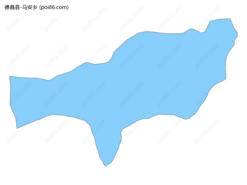 马安乡边界地图