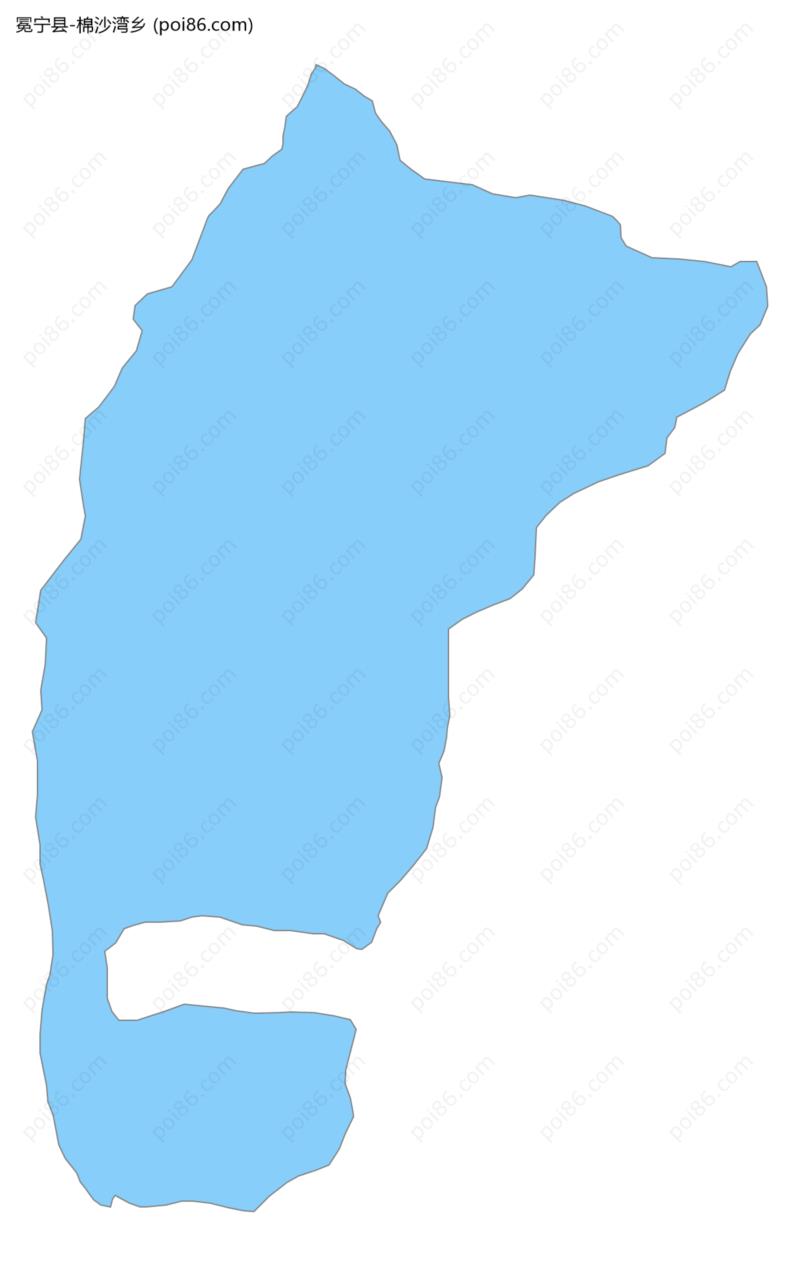 棉沙湾乡边界地图