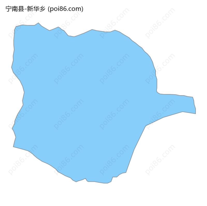 新华乡边界地图