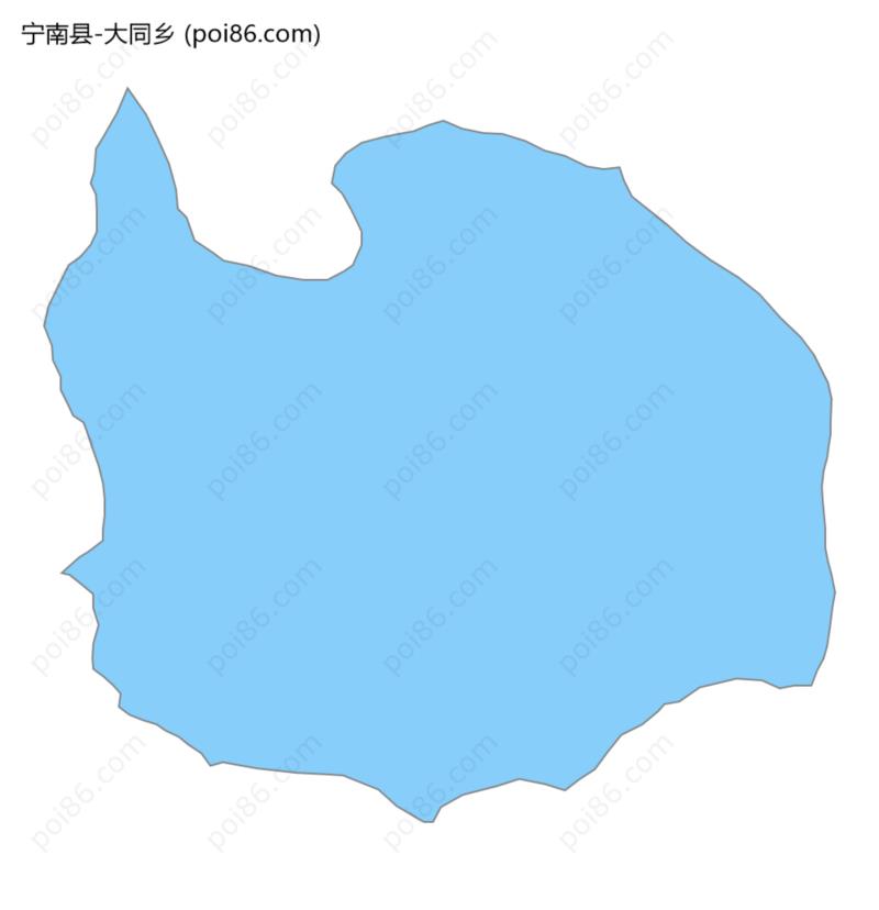 大同乡边界地图