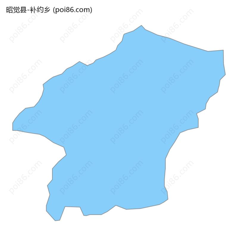 补约乡边界地图