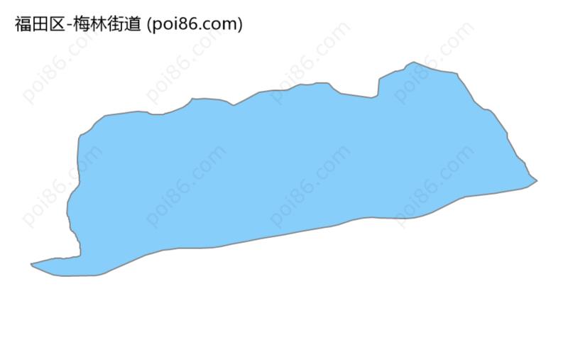 梅林街道边界地图