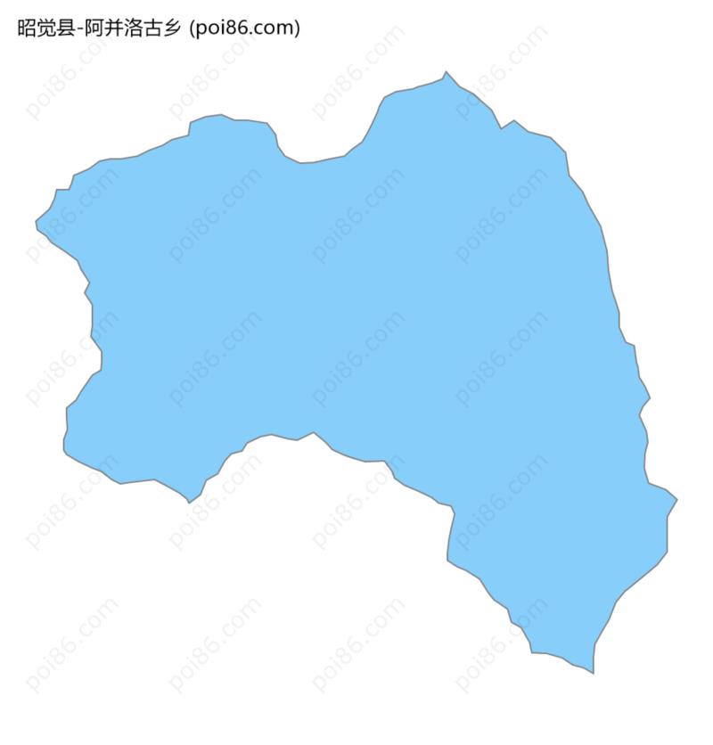 阿并洛古乡边界地图