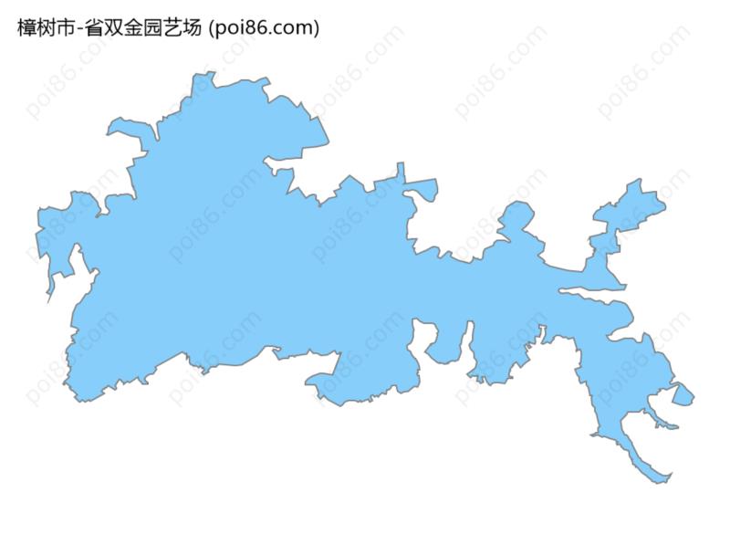 省双金园艺场边界地图