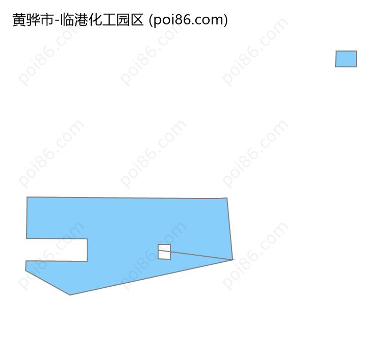 临港化工园区边界地图