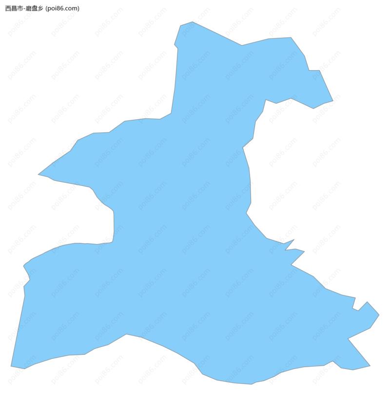 磨盘乡边界地图