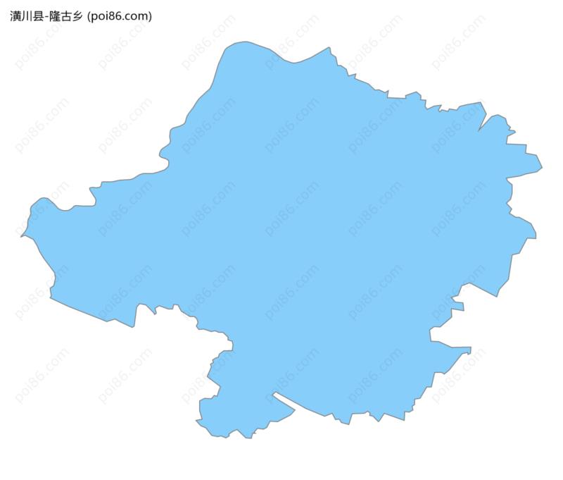 隆古乡边界地图