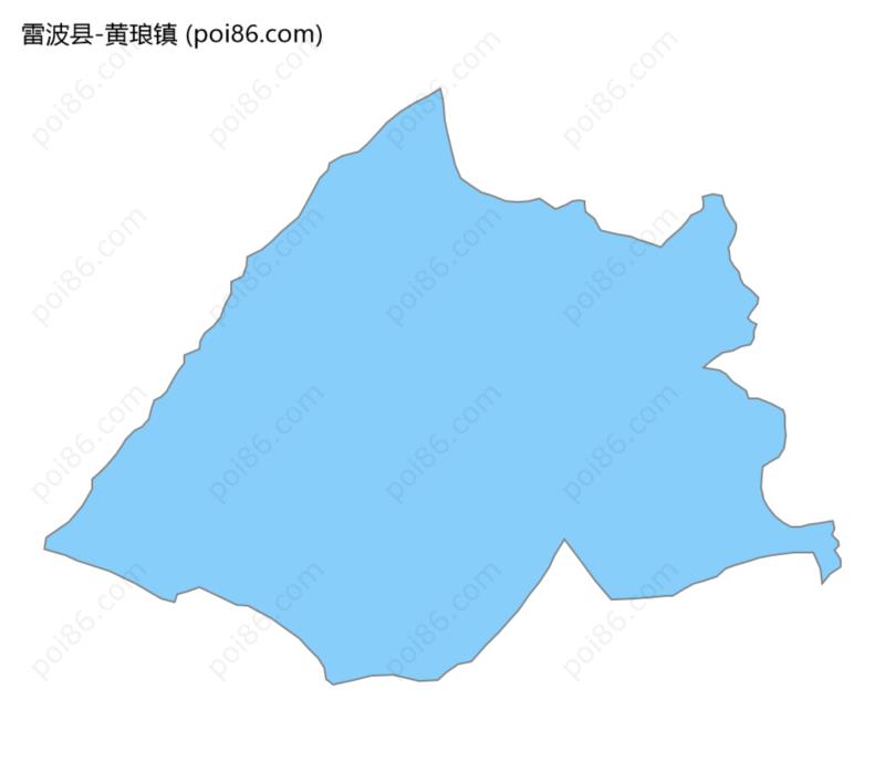 黄琅镇边界地图