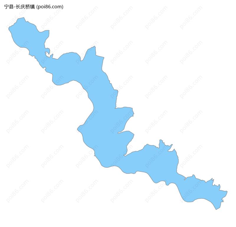 长庆桥镇边界地图