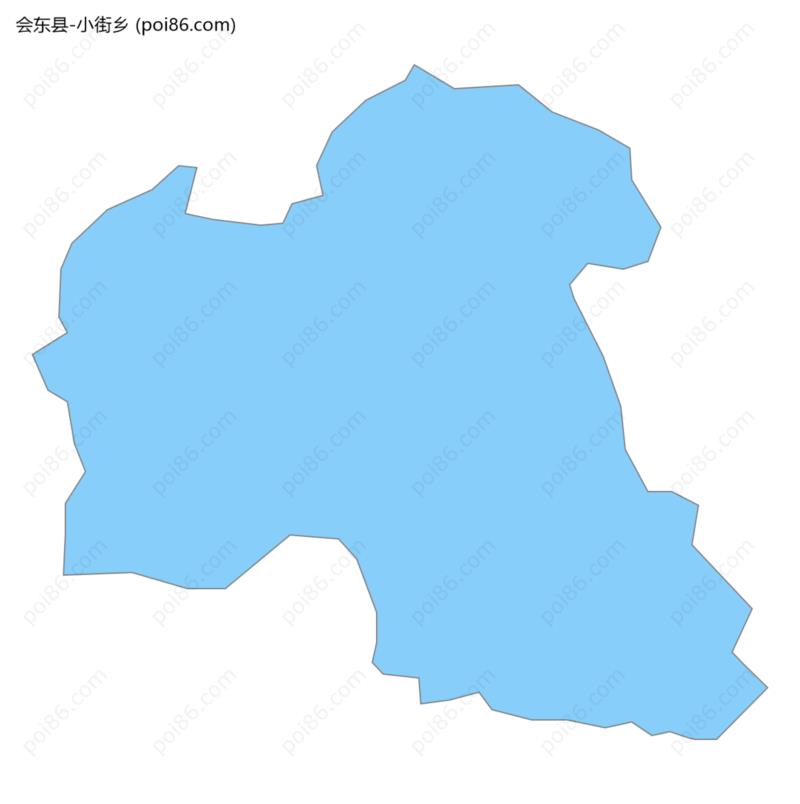 小街乡边界地图