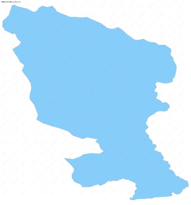 克尔古提乡边界地图
