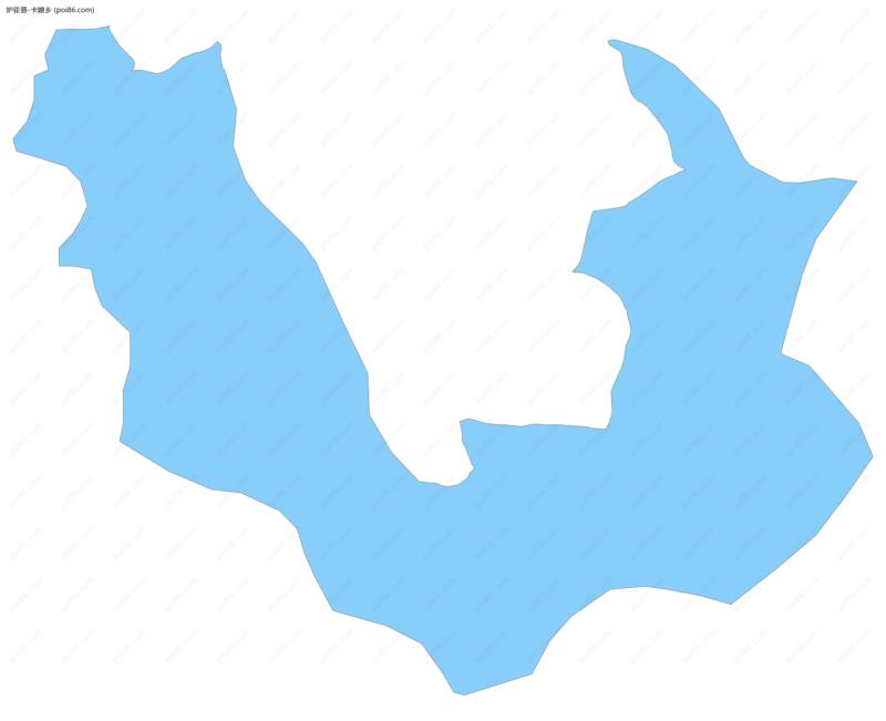 卡娘乡边界地图