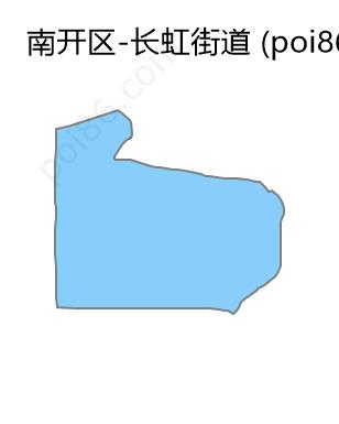 长虹街道边界地图