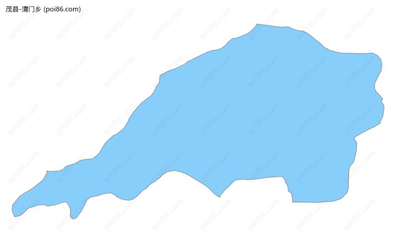 渭门乡边界地图