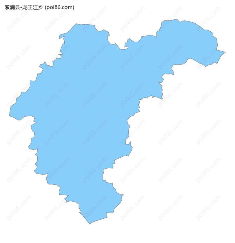 龙王江乡边界地图