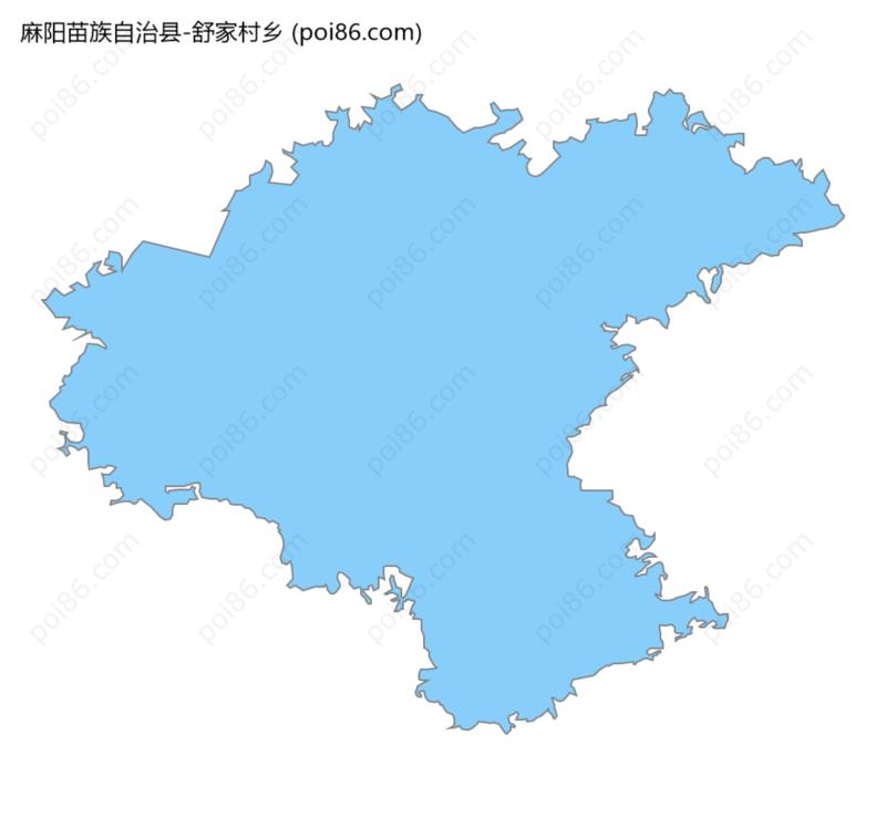 舒家村乡边界地图