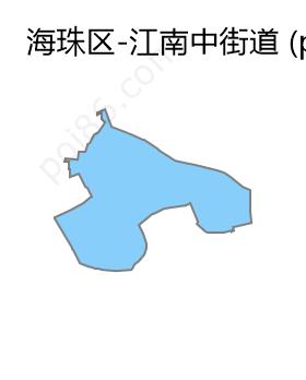 江南中街道边界地图