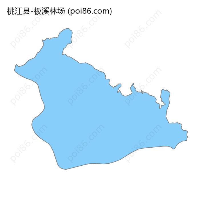 板溪林场边界地图