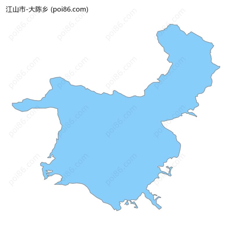 大陈乡边界地图