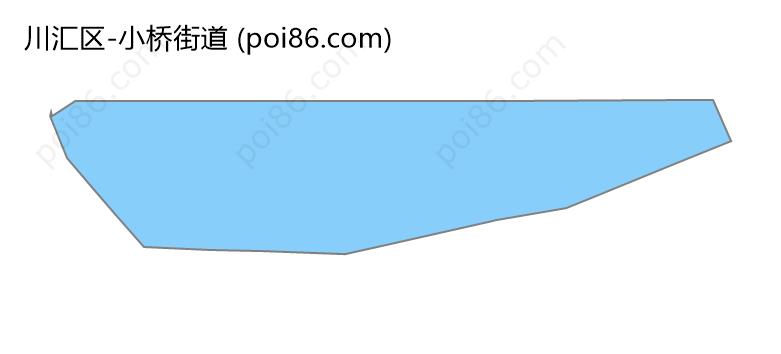 小桥街道边界地图