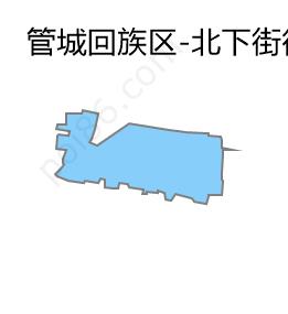 北下街街道边界地图