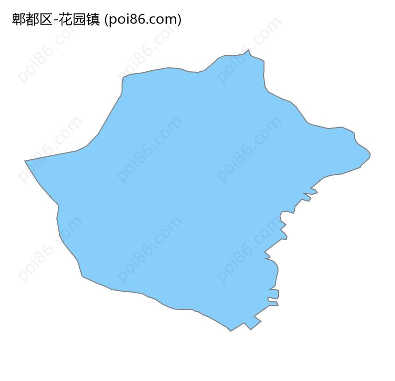 花园镇边界地图