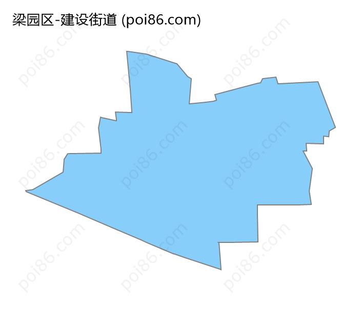 建设街道边界地图