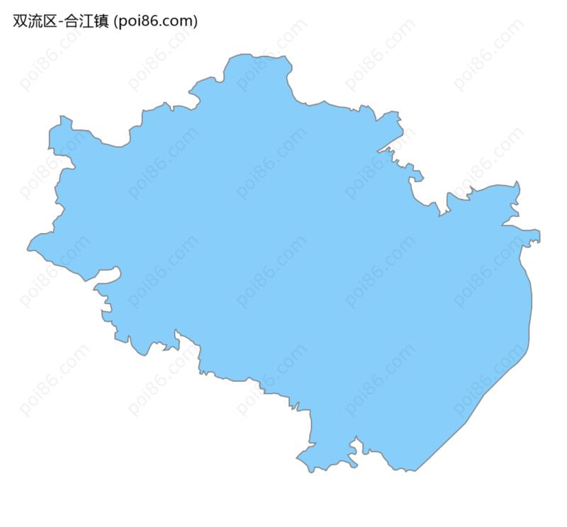 合江镇边界地图
