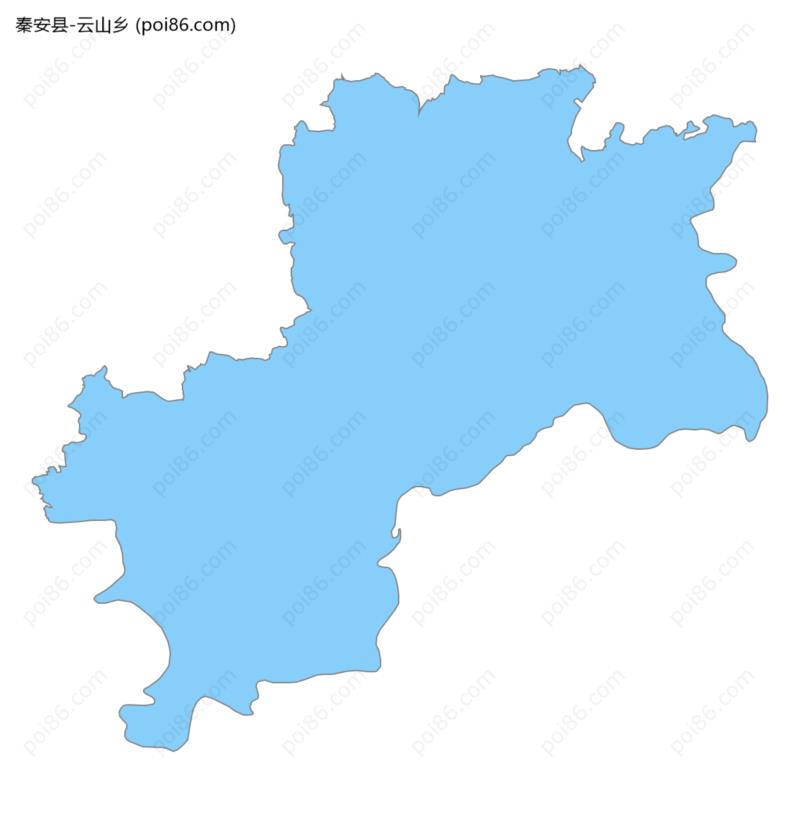云山乡边界地图