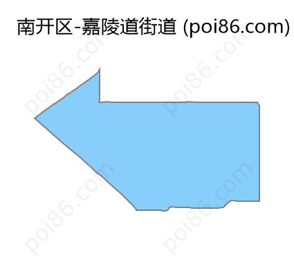 嘉陵道街道边界地图