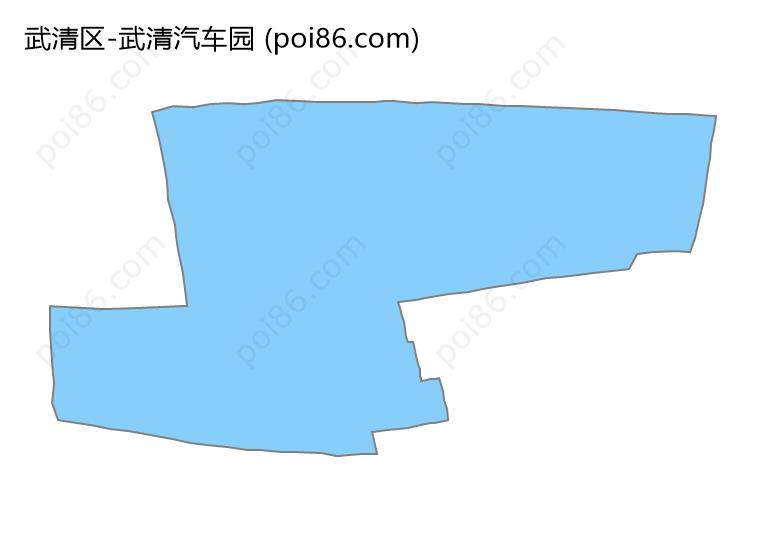 武清汽车园边界地图