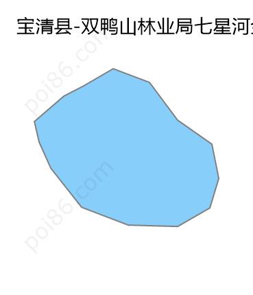 双鸭山林业局七星河金矿边界地图