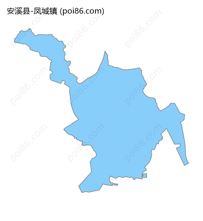 凤城镇边界地图