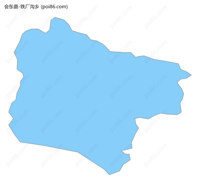 铁厂沟乡边界地图