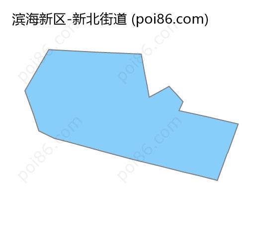 新北街道边界地图