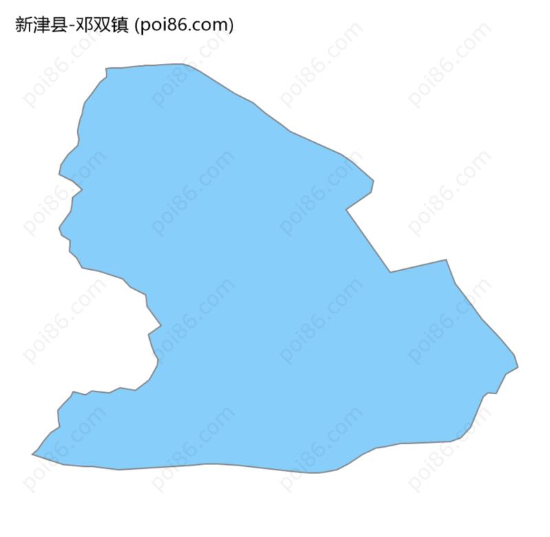 邓双镇边界地图