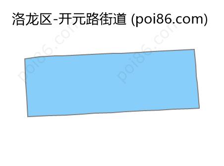 开元路街道边界地图