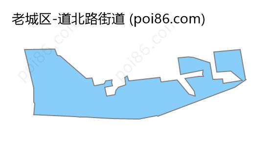 道北路街道边界地图