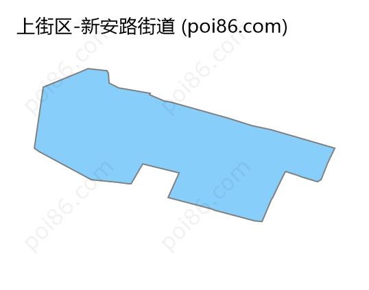 新安路街道边界地图