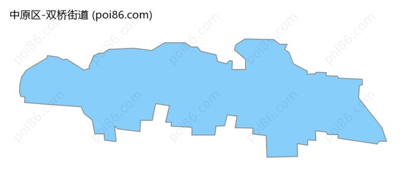 双桥街道边界地图