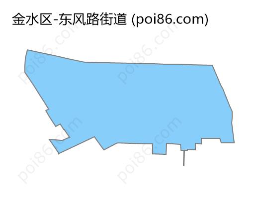 东风路街道边界地图