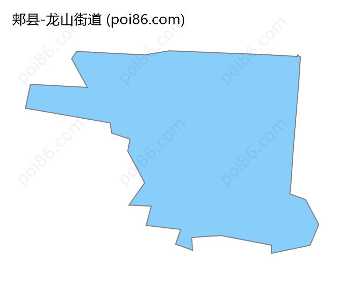 龙山街道边界地图