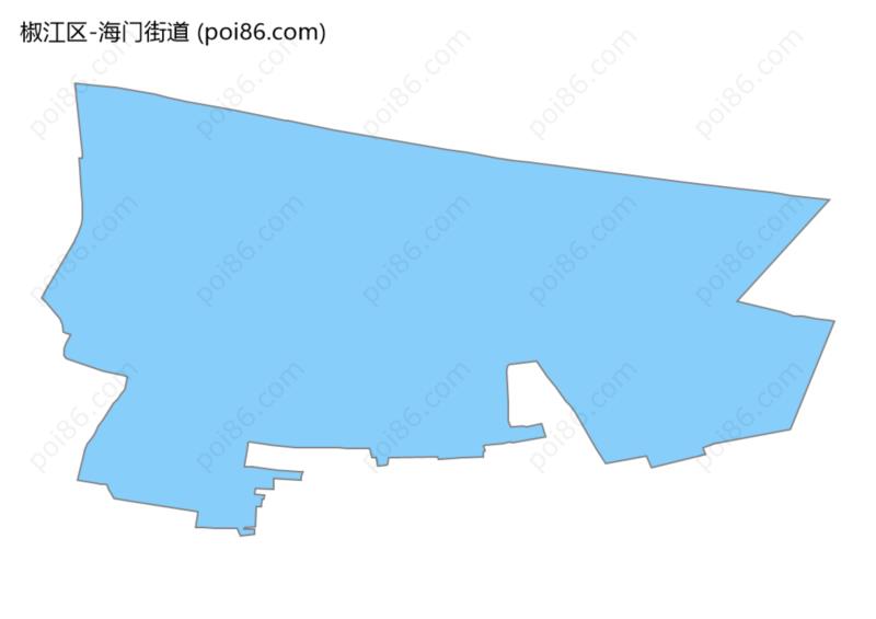 海门海门街道区域划分图片