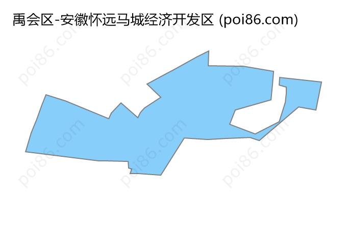 安徽怀远马城经济开发区边界地图