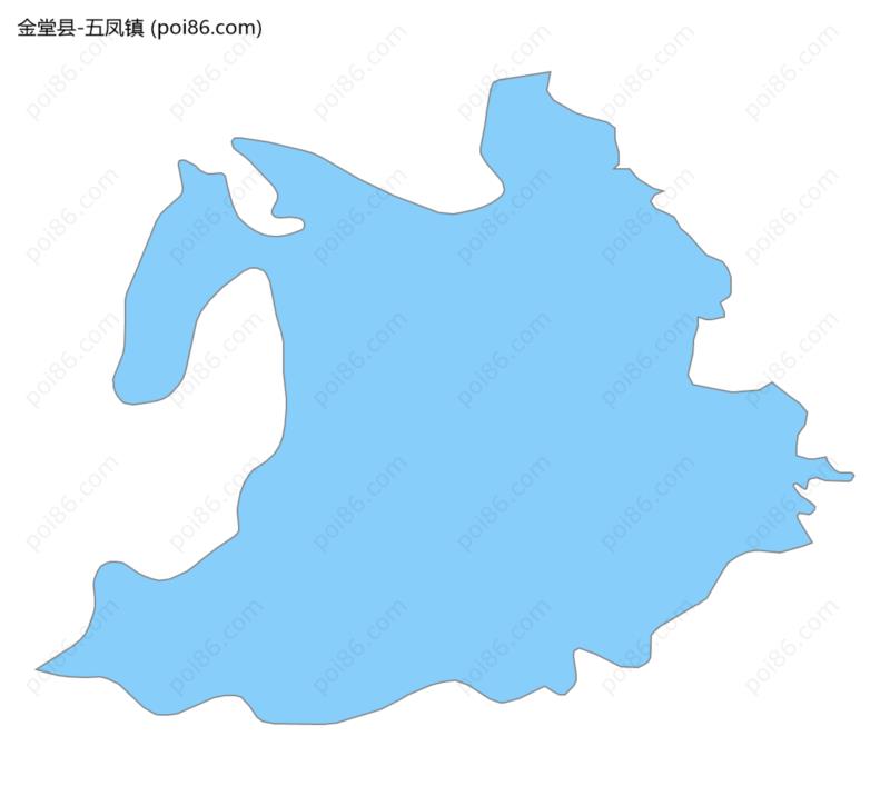 五凤镇边界地图