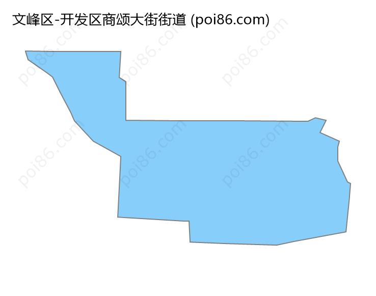 开发区商颂大街街道边界地图